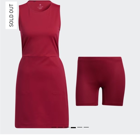 Adidas Go To Golf Dress in the color Legecy Burgundy size small  🎉Host Pick🎉 - Picture 4 of 14